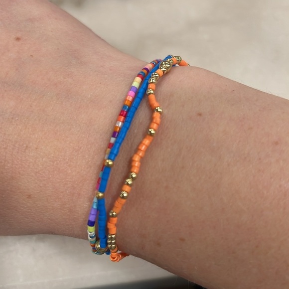 Minimalist Color Therapy 2mm Beaded Stretch Bracelet Set - Picture 7 of 7